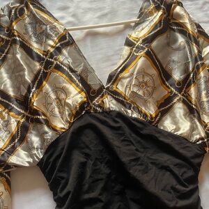 Black and Gold Women's Top